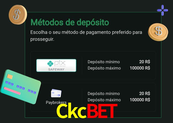 O cassino Ckcbet oferece uma grande variedade de métodos de pagamento